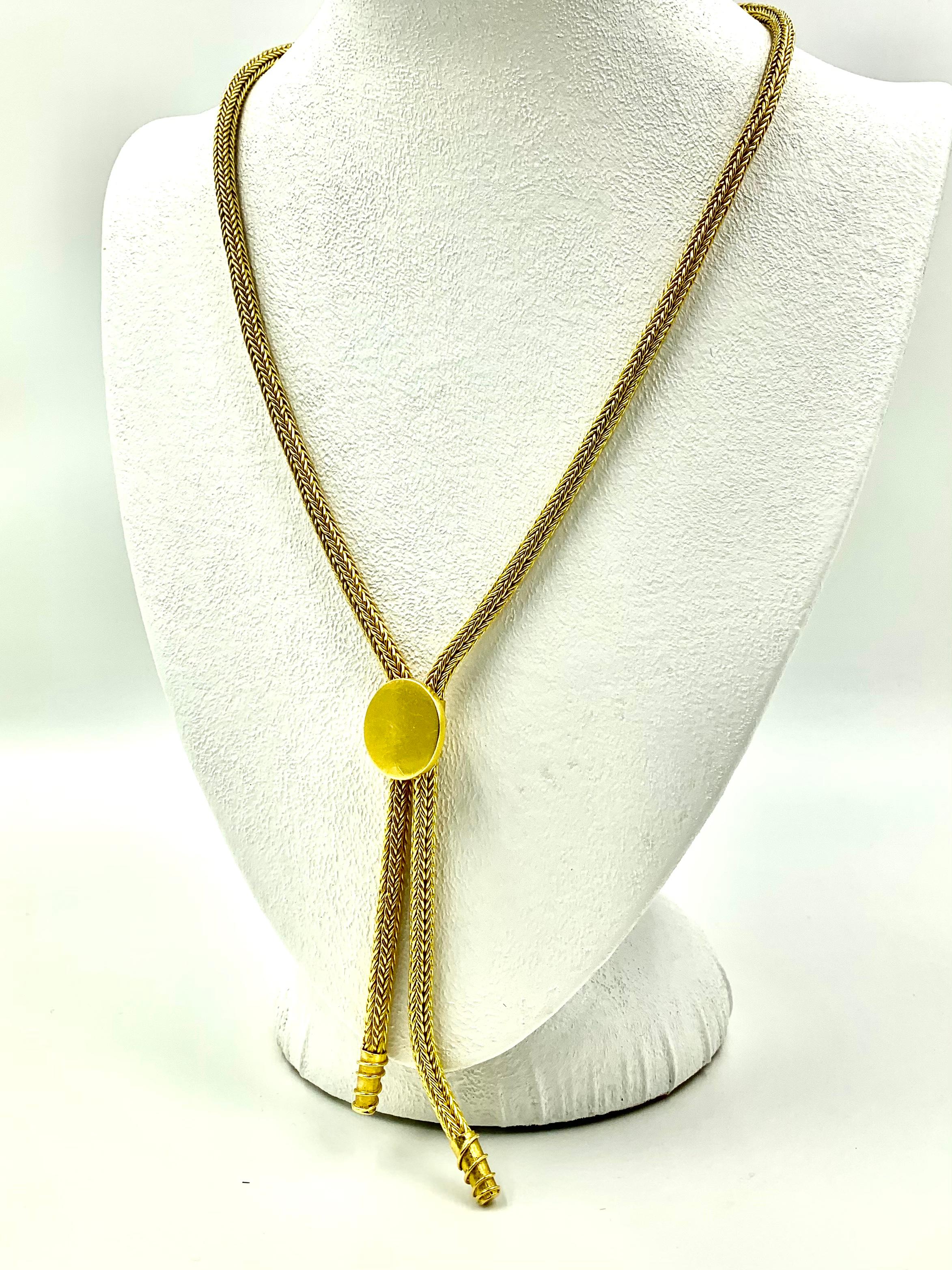 long lariat necklace gold