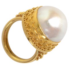 Luna Felix Gold and South Sea Pearl Ring