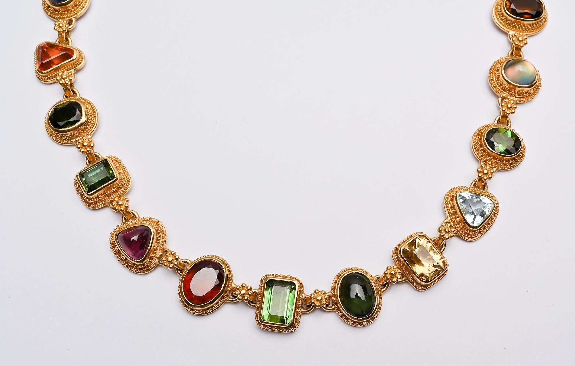 Contemporaneo Collana Multigem Luna Felix in vendita