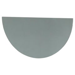 Luna Half-moon Semi-circular Black Tinted Frameless Modern Mirror, Large (demi-lune, demi-cercle, teinté, sans cadre)