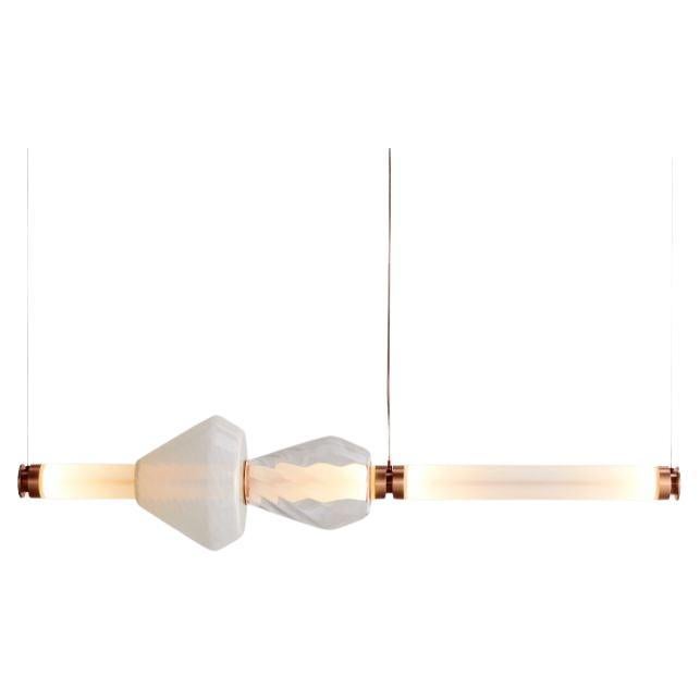 Luna Kaleido 1 Tier Chandelier, a in Satin Copper