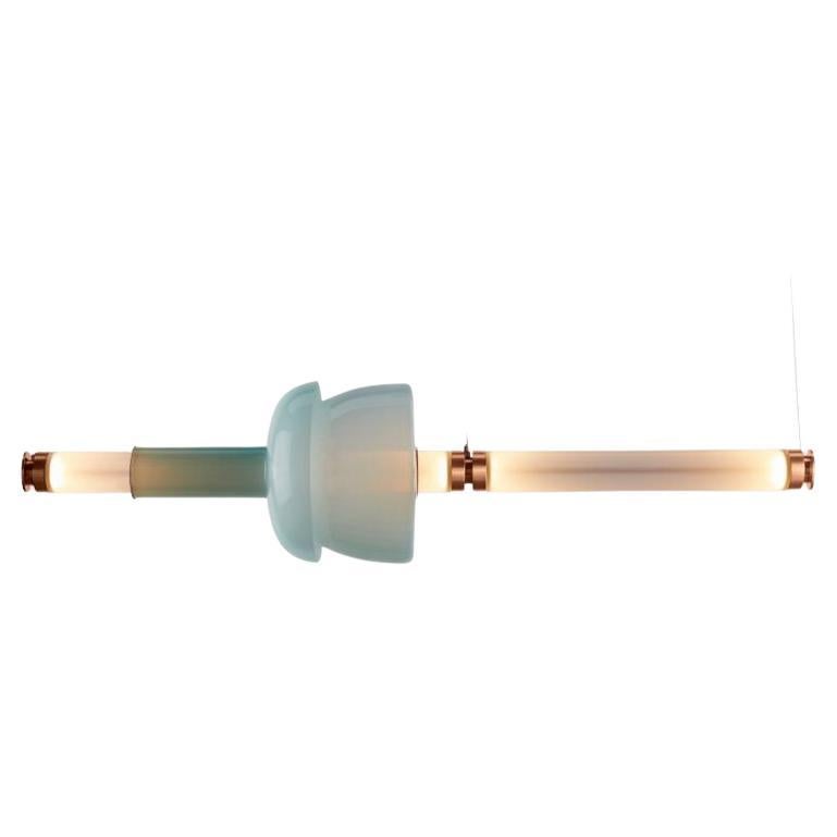 Luna Kaleido 1 Tier Chandelier, D in Satin Copper