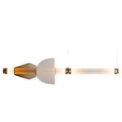 Luna Kaleido 1 Tier Chandelier, E in Satin Brass