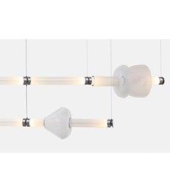 Luna Kaleido XL 2 Tier Chandelier, a in Satin Nickel
