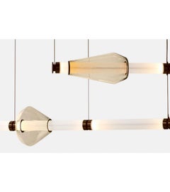 Luna Kaleido XL 2 Tier Chandelier, B in Satin Bronze