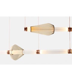 Luna Kaleido XL 2 Tier Chandelier, B in Satin Copper