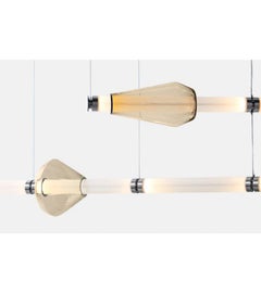 Luna Kaleido XL 2 Tier Chandelier, B in Satin Nickel