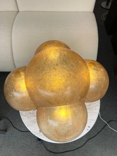 Luna Lamp Metal and Resin by Gianemilio Piero and Anna Monti, Italy, 1960s