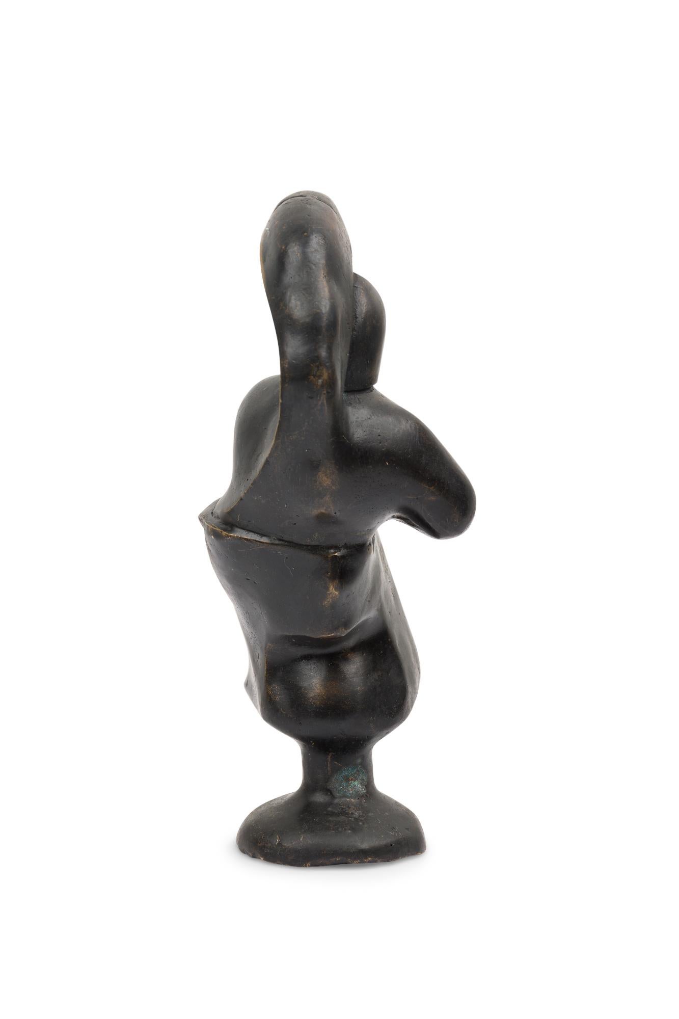 „Luna“ Brutalistische figurale Bronzeskulptur in limitierter Auflage von Newel Modern (Asiatisch) im Angebot
