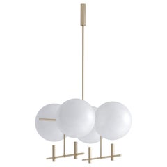 Luna Luminaire / Chandelier Horizontal II04 in Brushed Gold