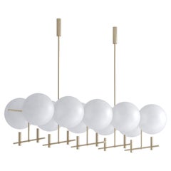 Luna Luminaire / Chandelier Horizontal II10 in Brushed Gold