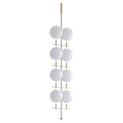 Luna Luminaire / Chandelier Vertical I08 in Brushed Gold