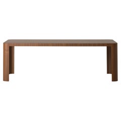 Luna Lux Orizzonte Console en placage de noyer par PANOPTIKUM COLLECTIONS