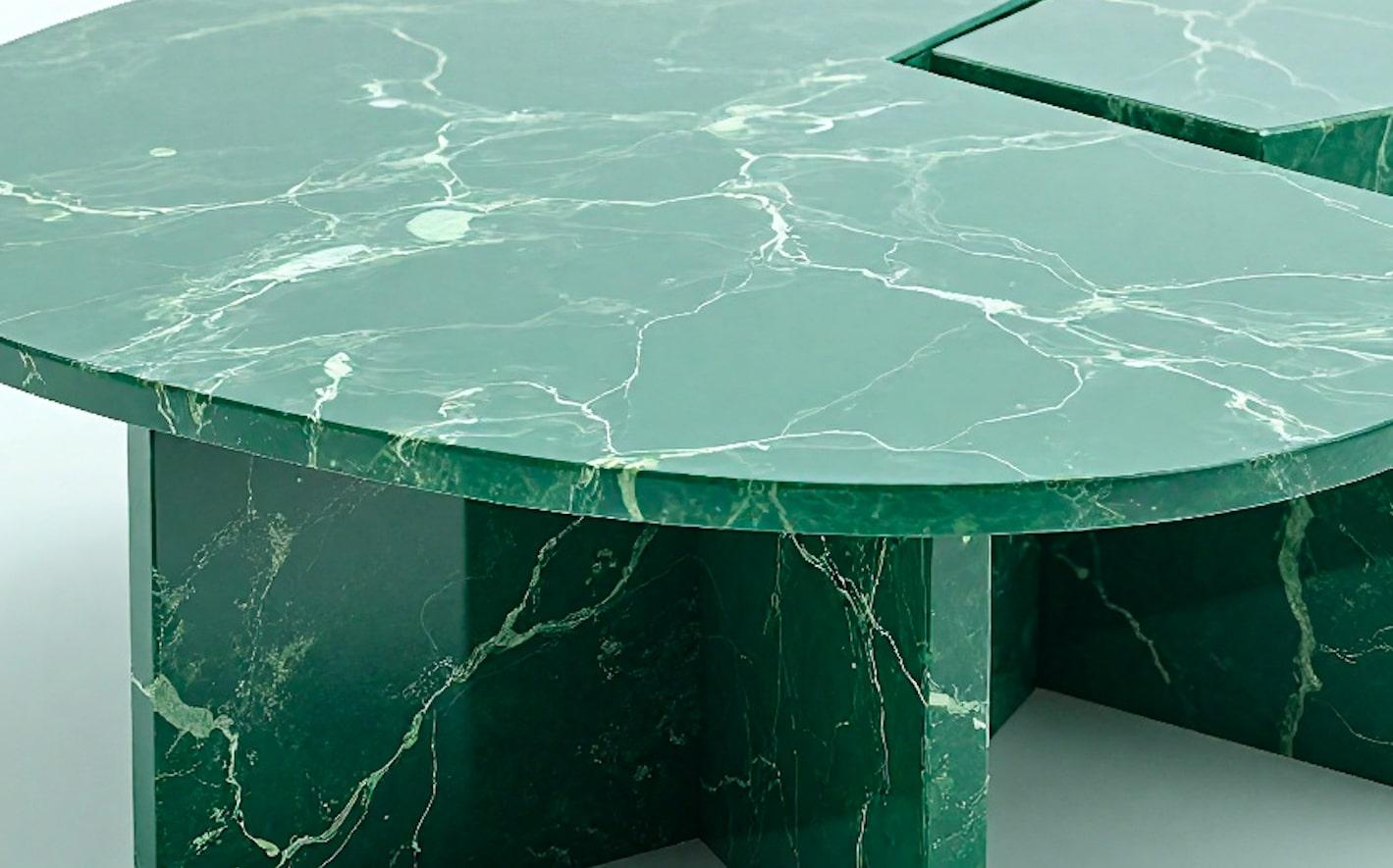 Table basse Luna d'inspiration mi-siècle par Artisanal Neuf - En vente à New York, NY
