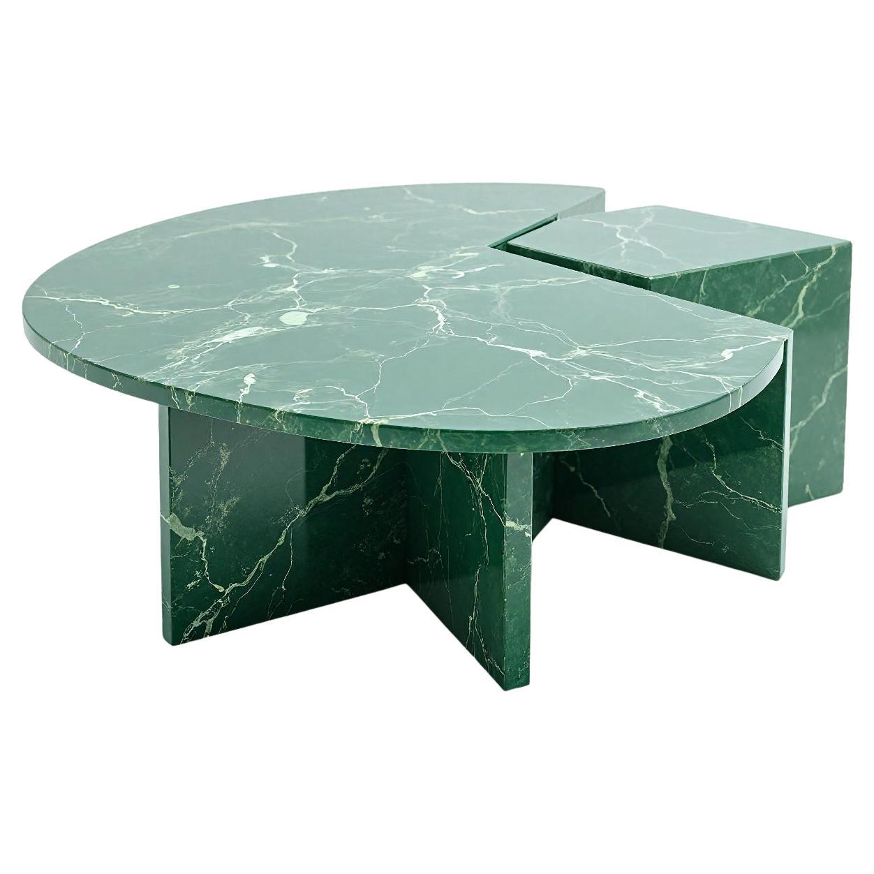 Luna - Mesa baja de mármol de inspiración de mediados de siglo by Artisanal