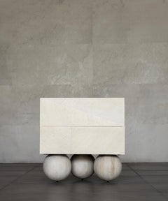 LUNA NIGHTSTAND - Bleached White Oak SHO MODERN