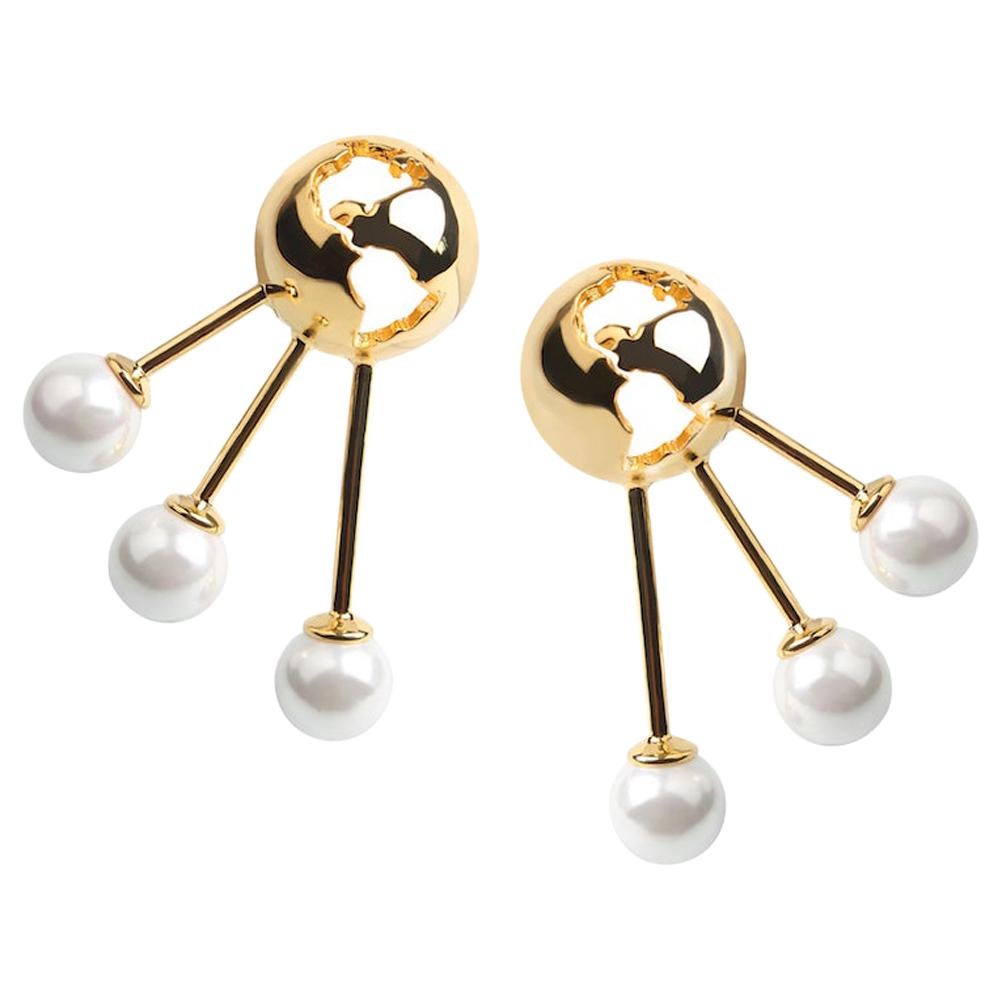 Luna pearls earrings by Cristina Ramella For Sale