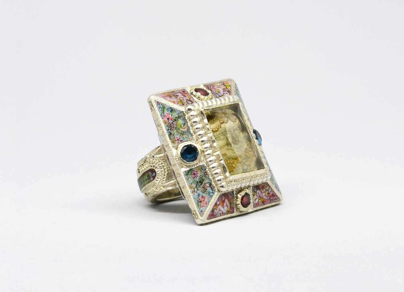 Anillo Luna Qamar Corte radiante en venta