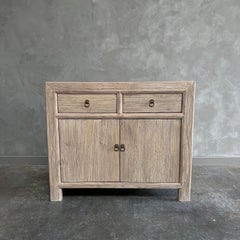 Luna Reclaimed Elm Wood Cabinet with Drawers