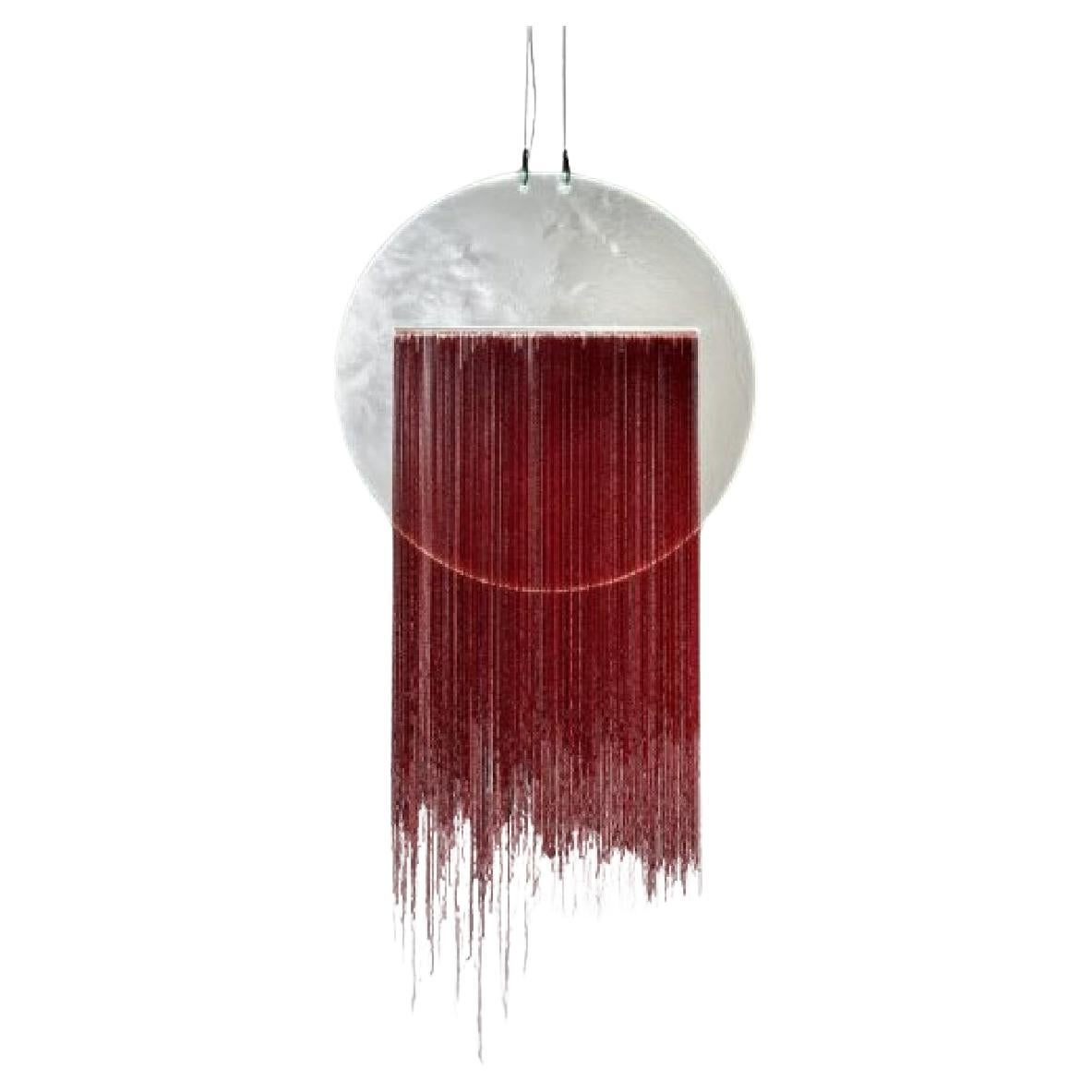 LUNA ROSSA Large pendant lamp by Andrea Anastasio for Wonderglass For Sale