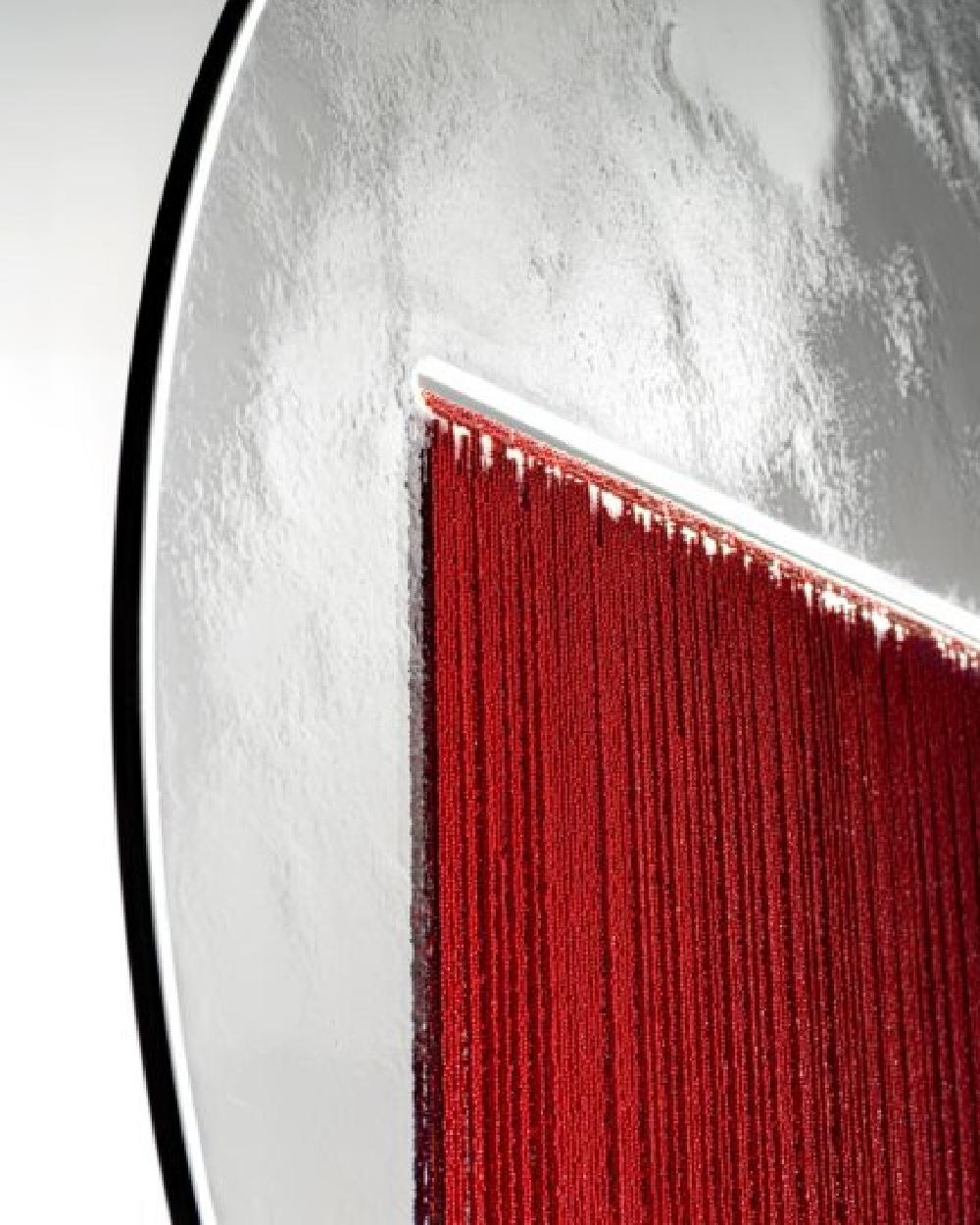 Italiano LUNA ROSSA Piccola lampada a sospensione di Andrea Anastasio per WonderGlass in vendita