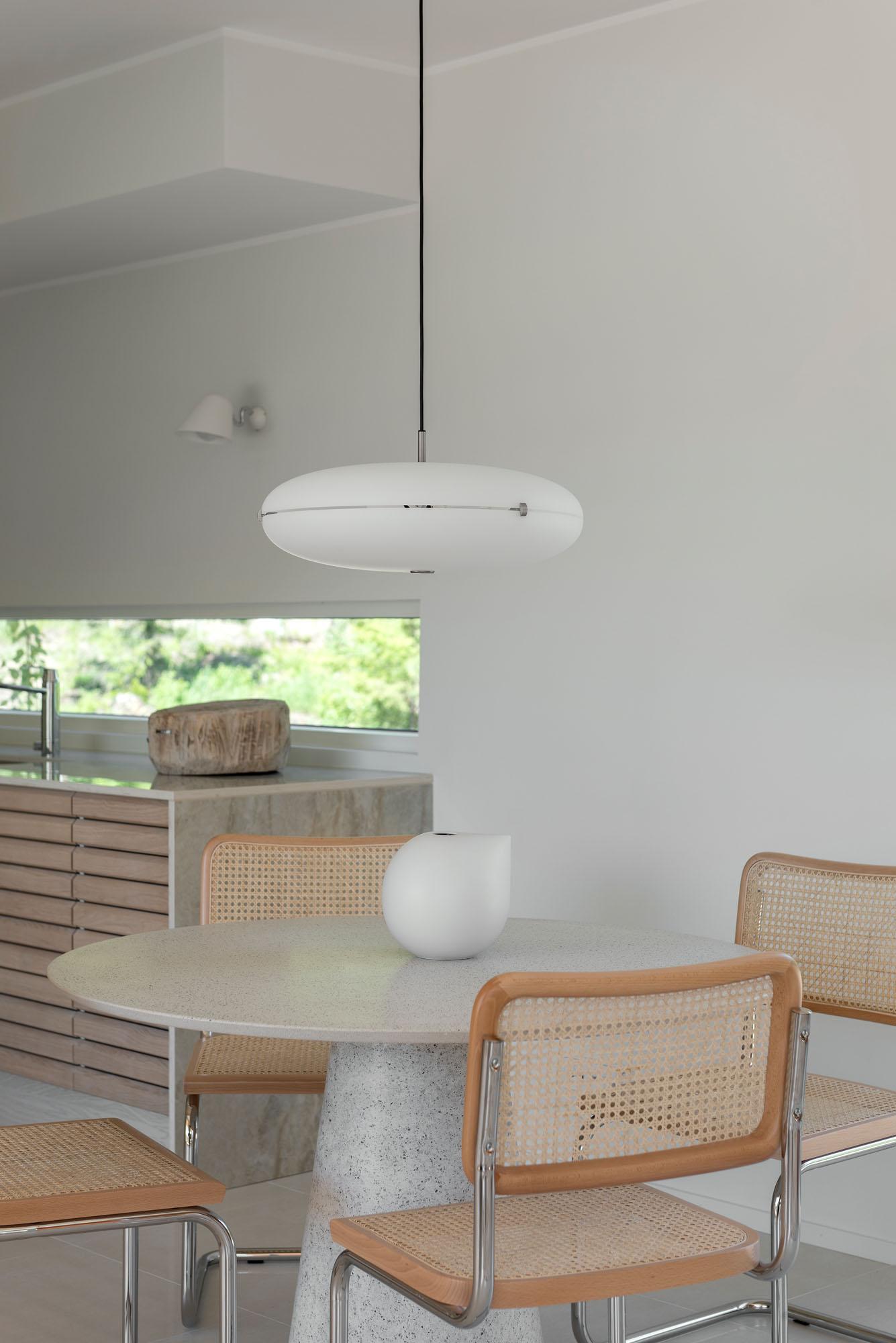 Italian Luna Sospensione, Ceiling Lamp by Gio Ponti for TATO For Sale