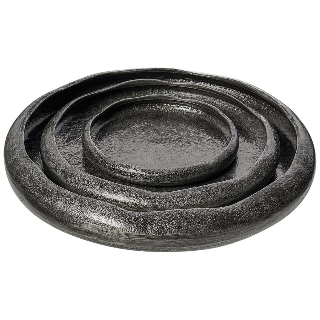 Ben Soleimani Luna Stacking Rounds - Charcoal at 1stDibs