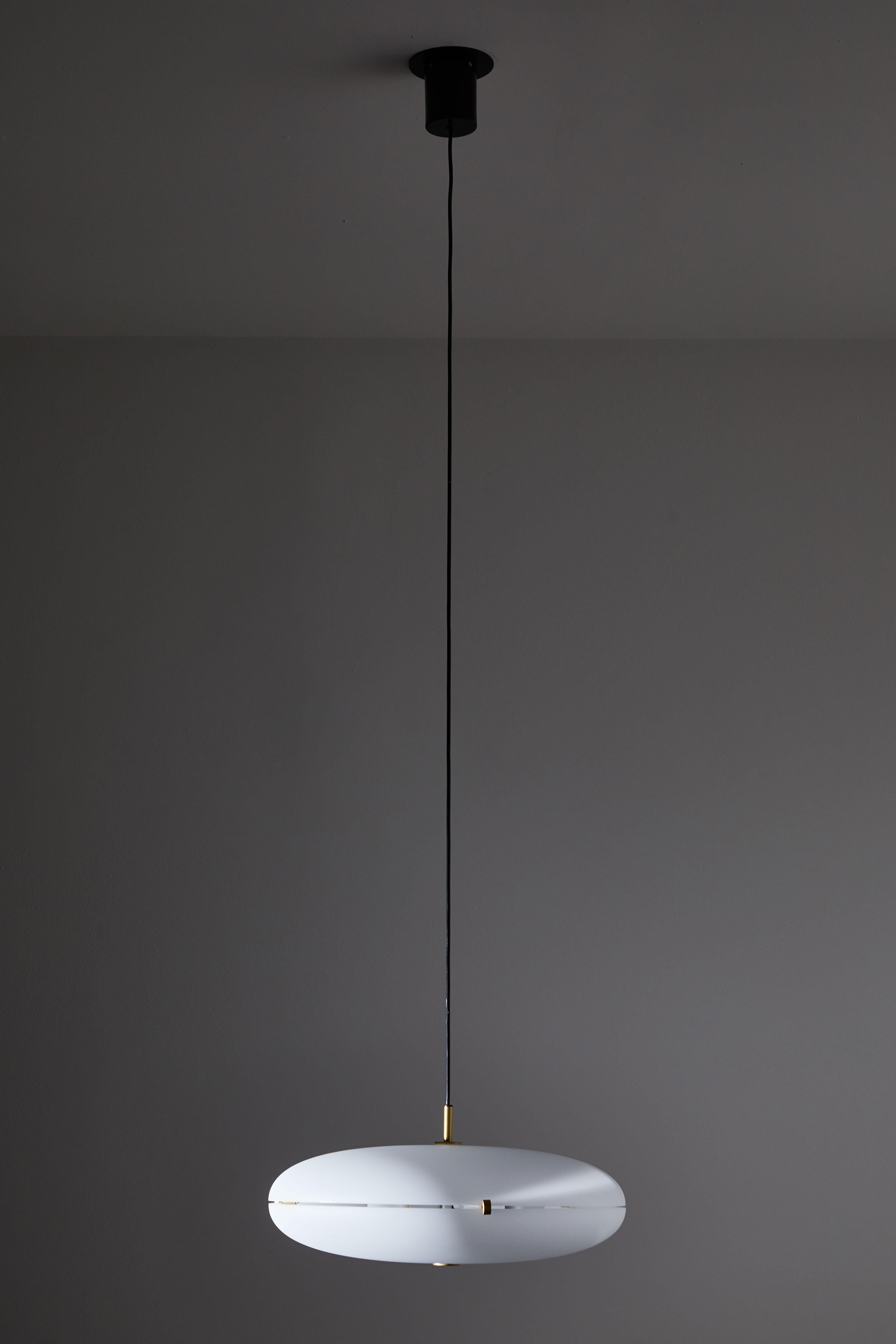 Brass Luna Suspension Light by Gio Ponti For Sale