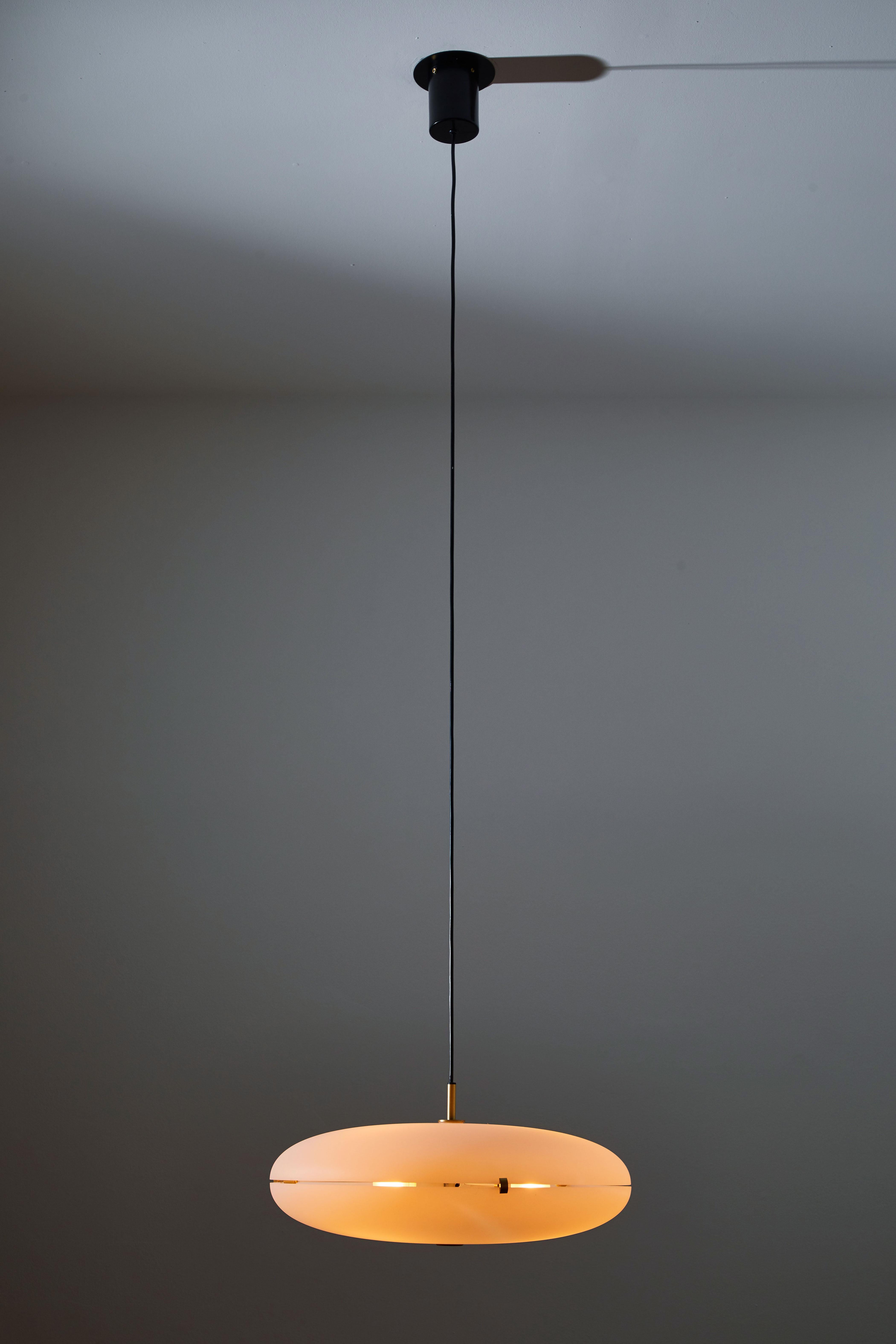Mid-Century Modern Lampe à suspension Luna de Gio Ponti en vente