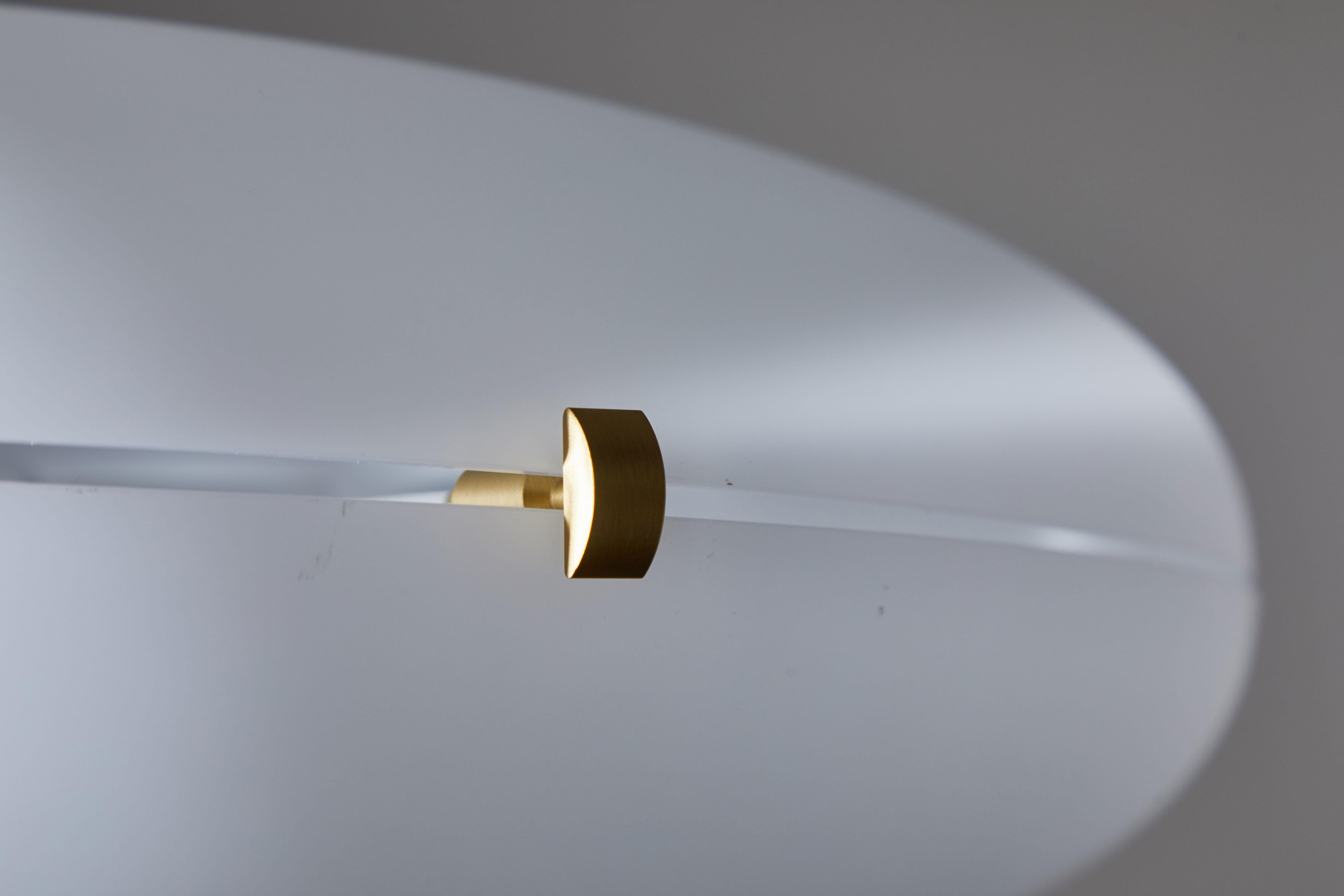 Laiton Lampe à suspension Luna de Gio Ponti en vente