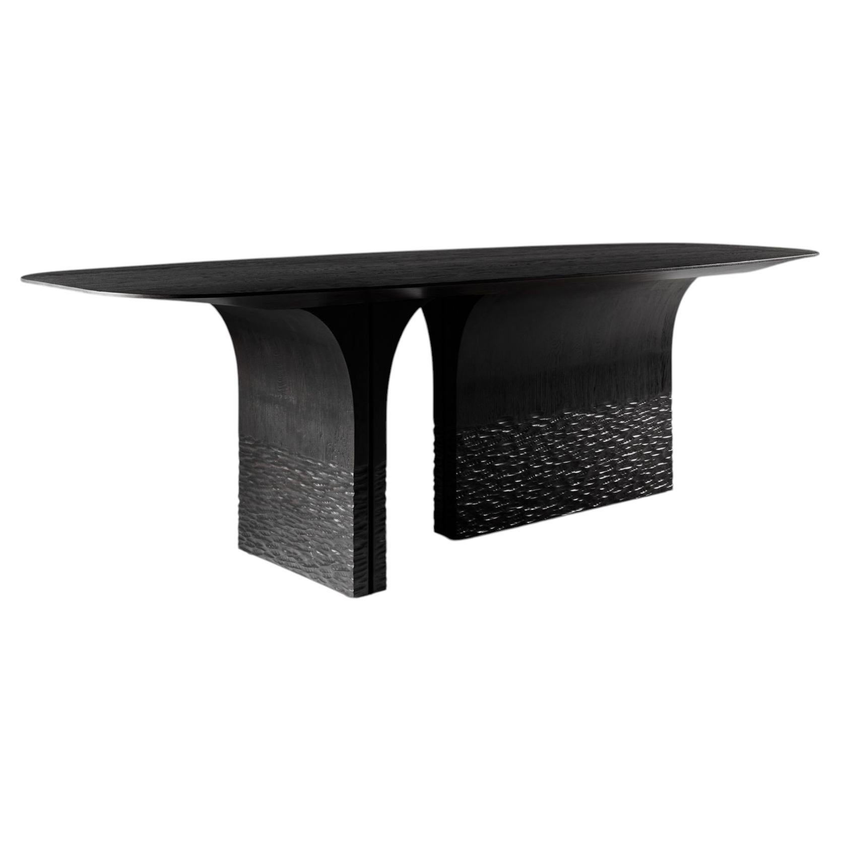 Table Luna 250, en chêne massif, par Cezar Moldovan x Arbore