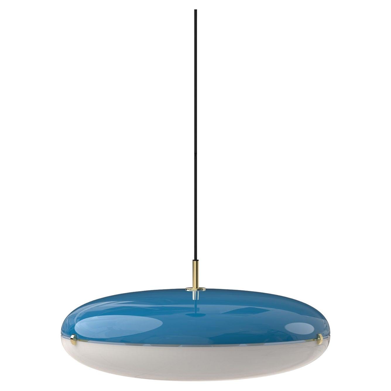 Luna Turquoise Pendant Lamp By Gio Ponti For Sale