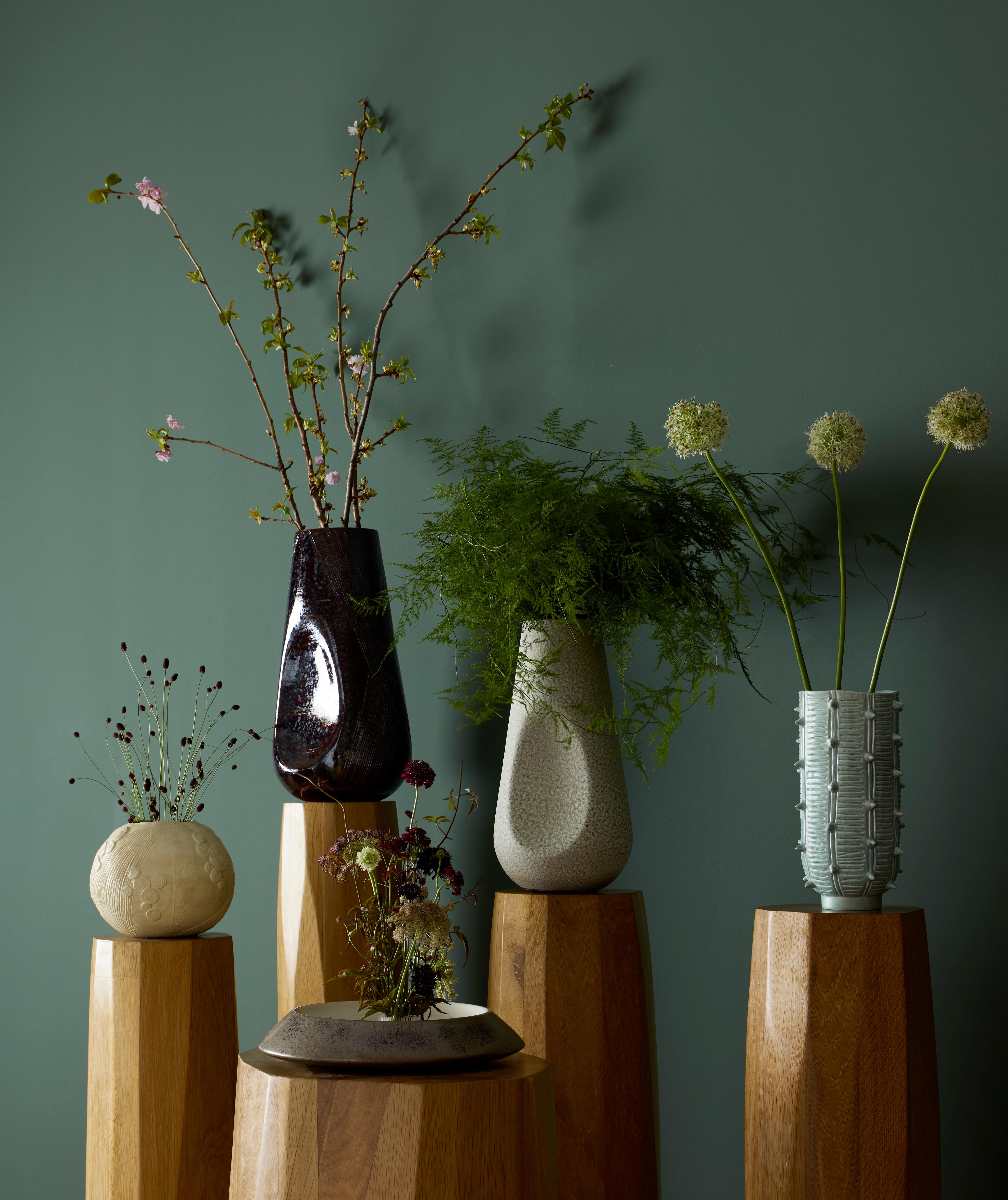XXIe siècle et contemporain Vase Luna, sculpté à la main en céramique émaillée en vente