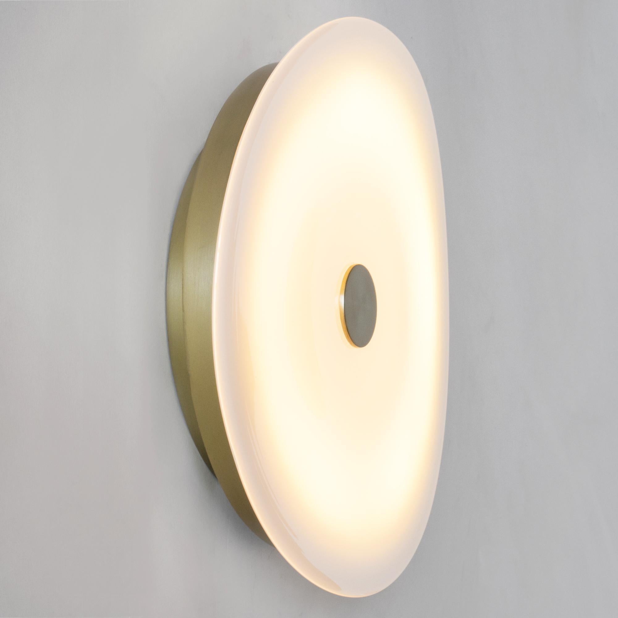 Luna Wall Sconce, Hand-Blown Glass Diffuser In New Condition For Sale In Toronto, CA