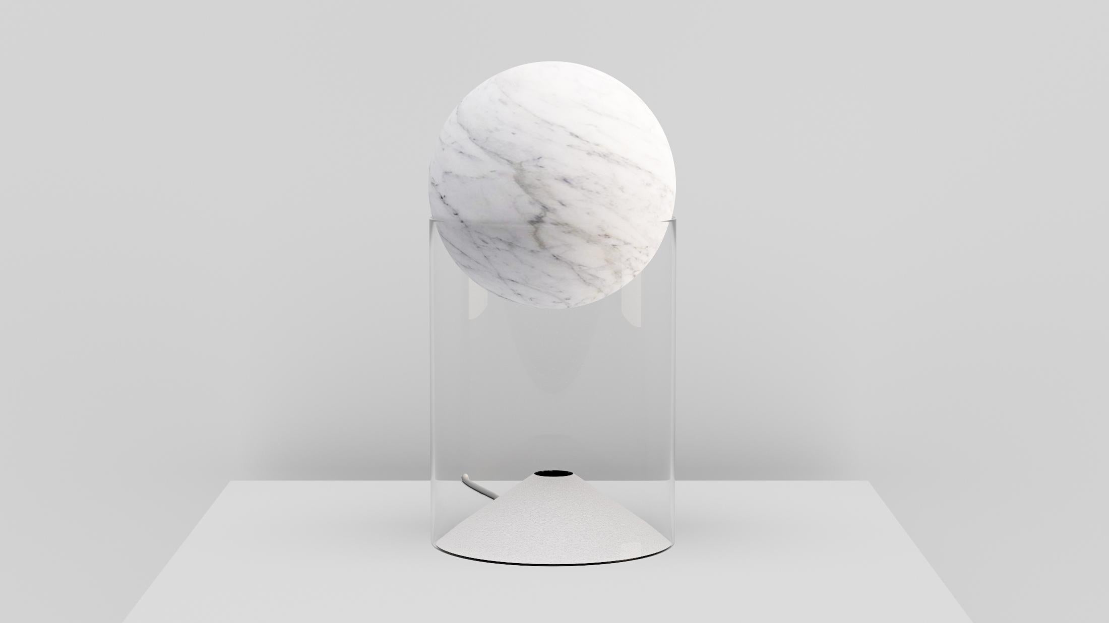 Stone Lunar 15 Table Lamp by Studio Roso For Sale