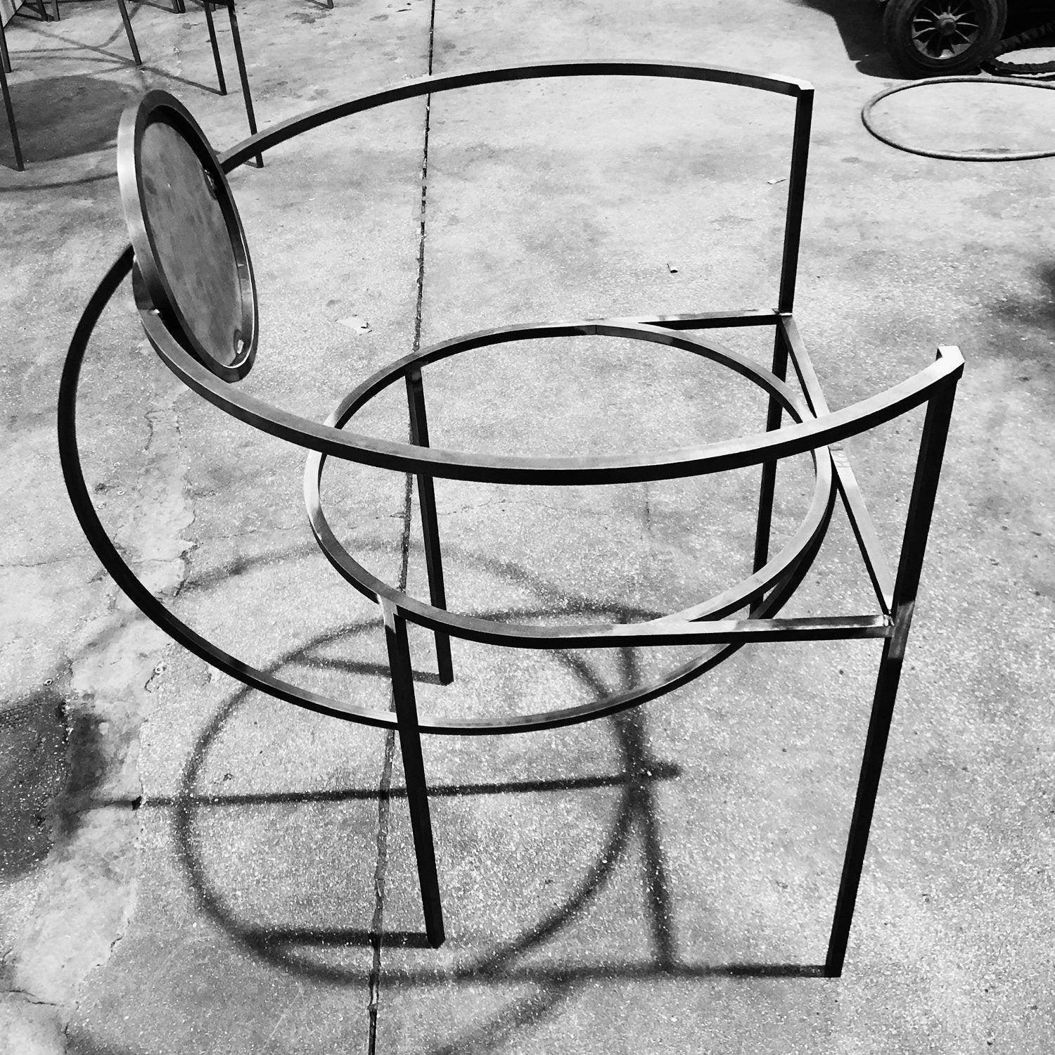 Lunar Chair aus cremefarbenem Boucle-Wollstoff und gebürstetem Messing, von Lara Bohinc im Angebot 5