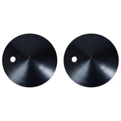 Lunar Eclipse Circular Enameled Steel Wall Sconces