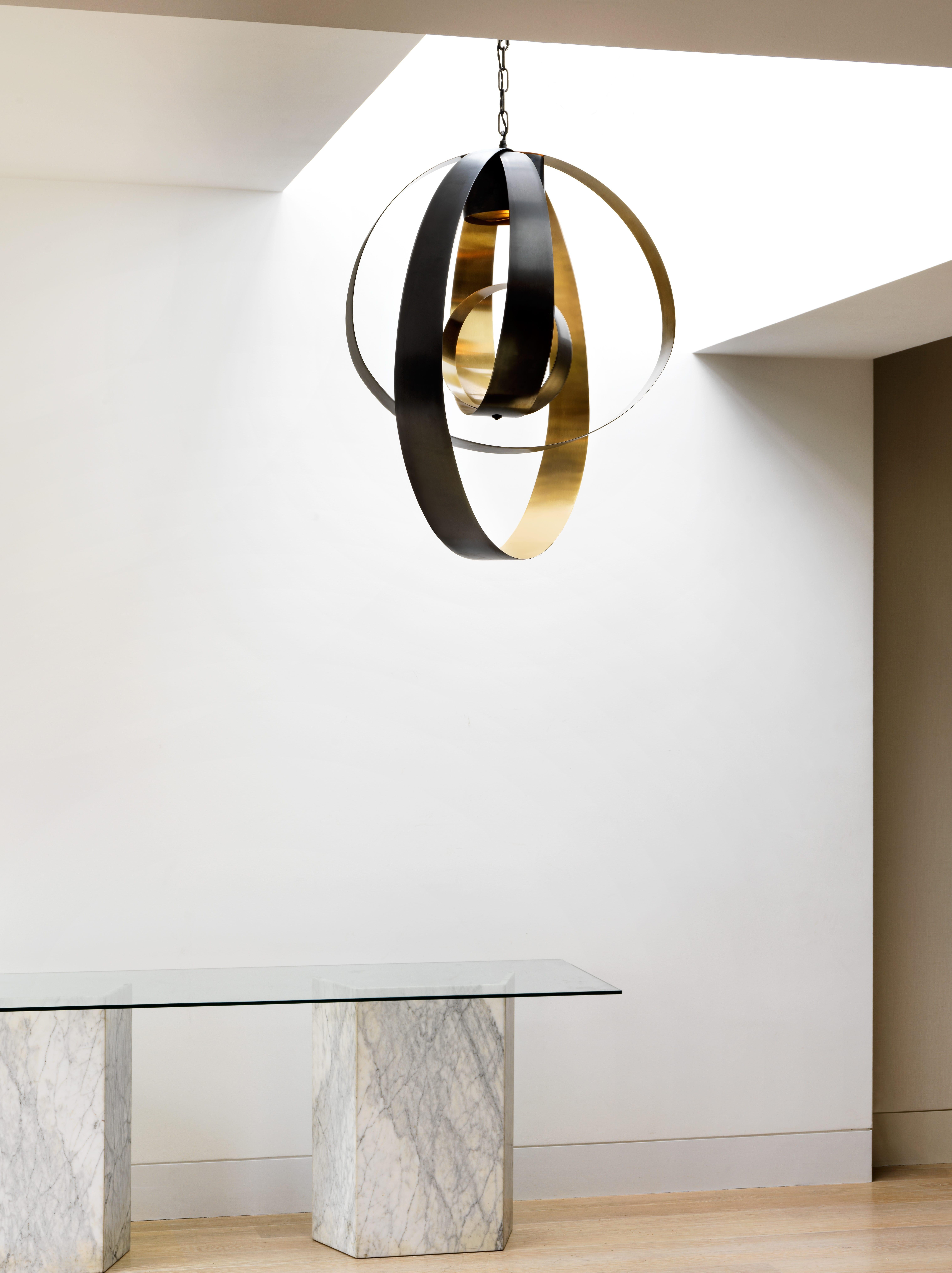 British Lunar Large Pendant by CTO Lighting For Sale