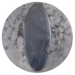 Lunar Portal Unique Wall Sculptural Mirror in Aluminum by Jesse Ede
