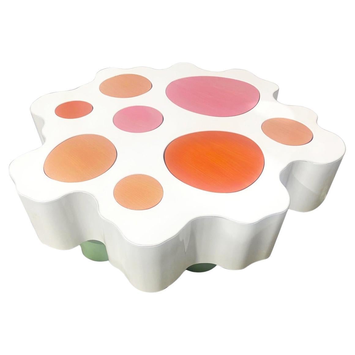 Mesa de centro Lunar Puddle de Bert Furnari, aluminio recubierto de polvo de estilo retro en venta