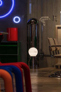 Lunar Sanctuary Floor Lamp with Alabaster Moon Bulb