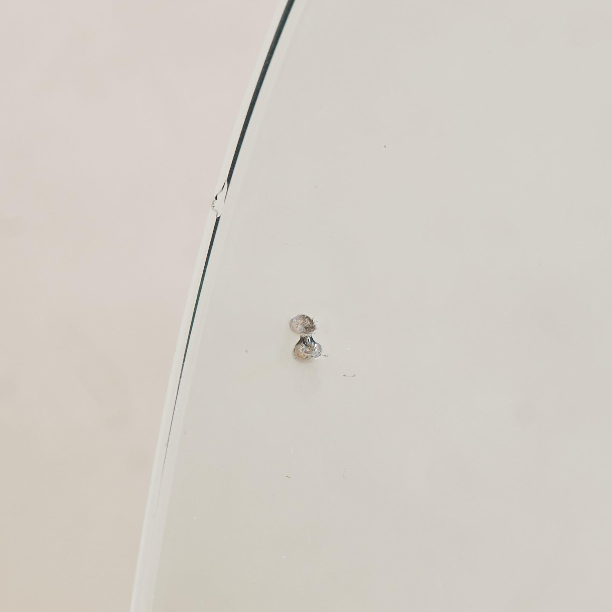 ‘Lunario’ Chrome + Glass Dining Table or Desk by Cini Boeri for Knoll, 1970s For Sale 3