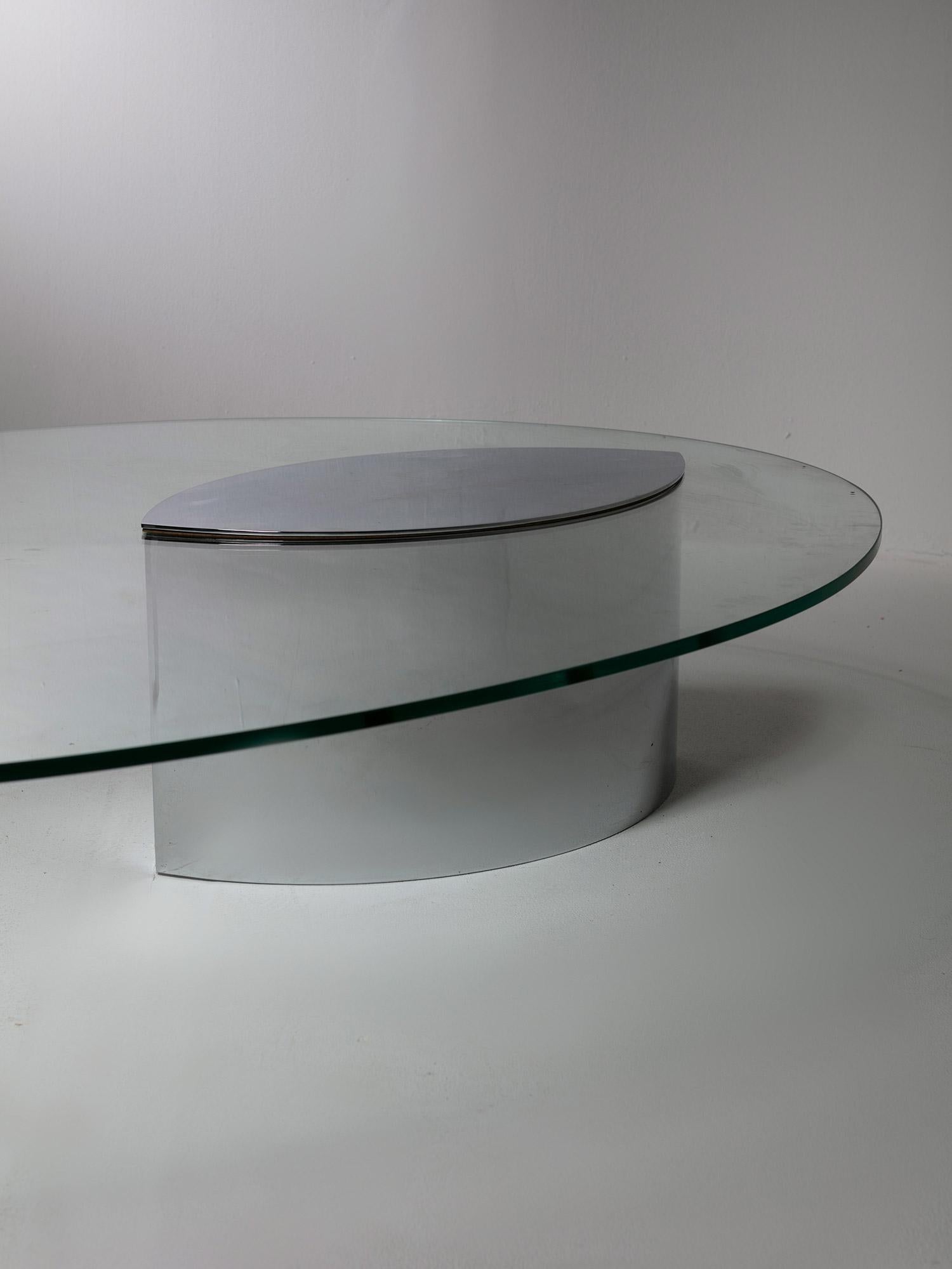 Niedriger Tisch „Lunario“ von Cini Boeri für Gavina, Italien, 1970er Jahre (Ende des 20. Jahrhunderts) im Angebot