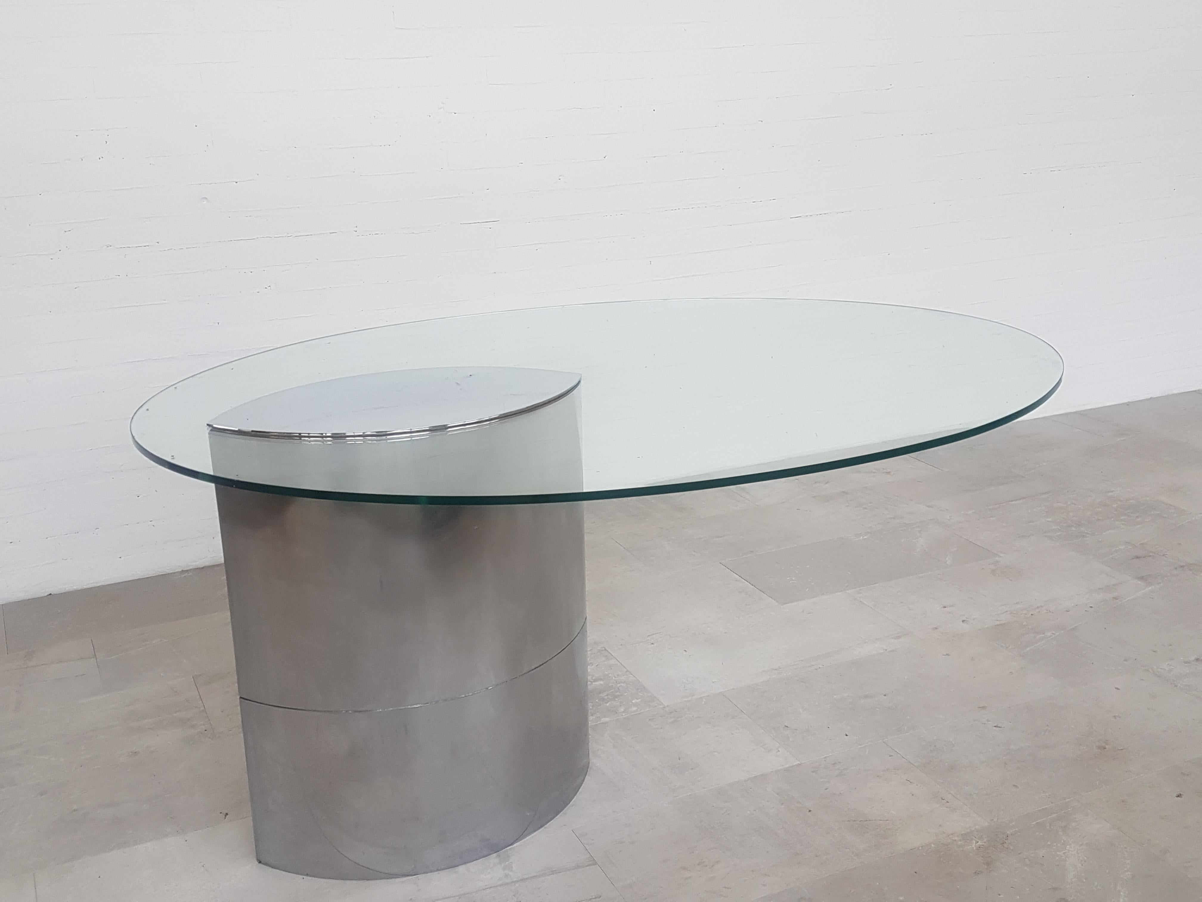 Lunario Oval Dining Table or Desk by Cini Boeri for Gavina Knoll 1