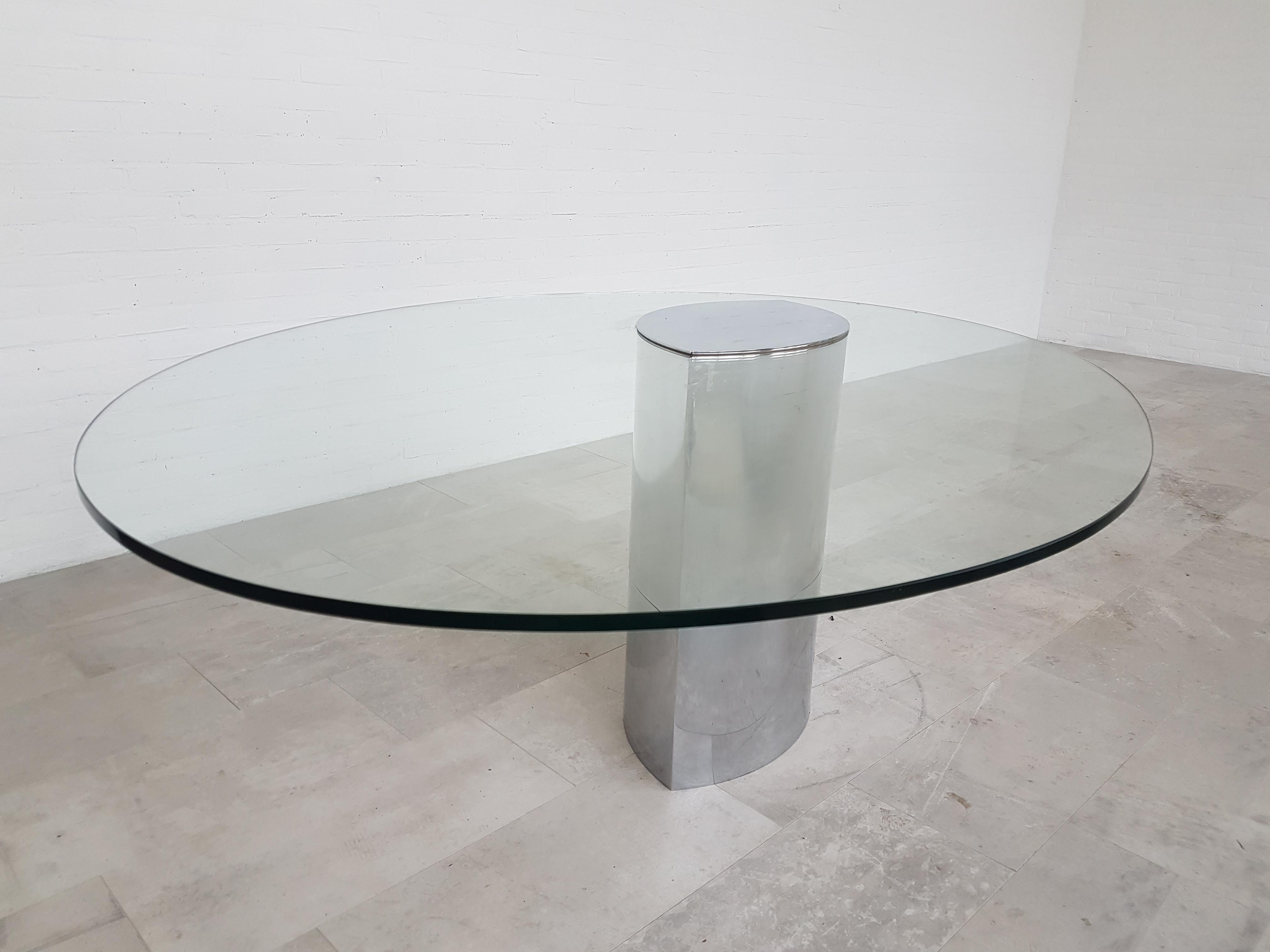 Lunario Oval Dining Table or Desk by Cini Boeri for Gavina Knoll 3