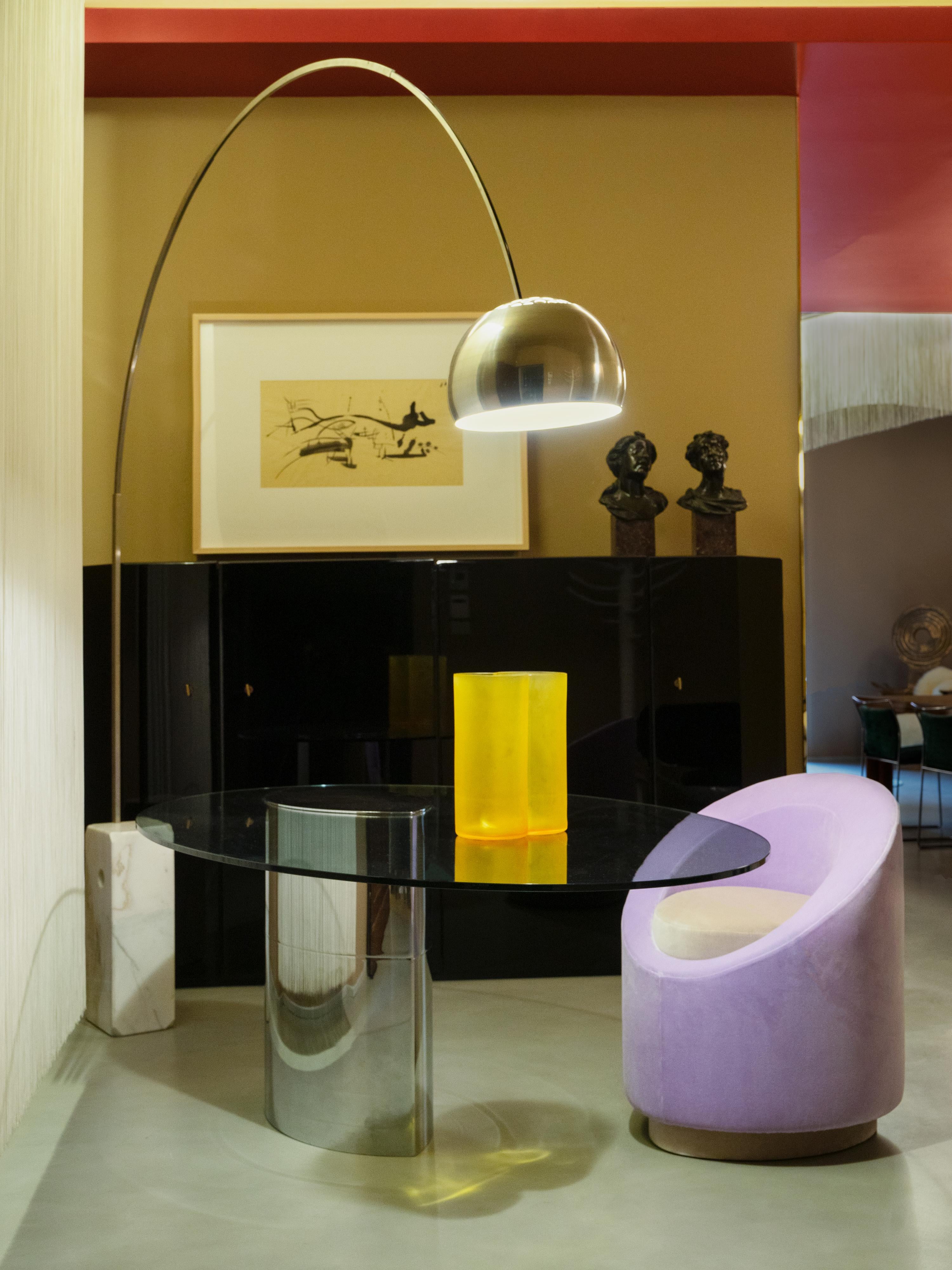 Fine XX secolo Tavolo Lunario di Cini Boeri per Gavina, 1970 in vendita