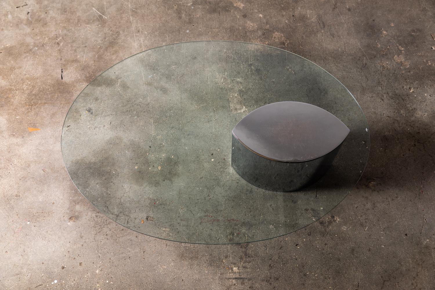 Stainless Steel Lunario Table by Cini Boeri for Knoll