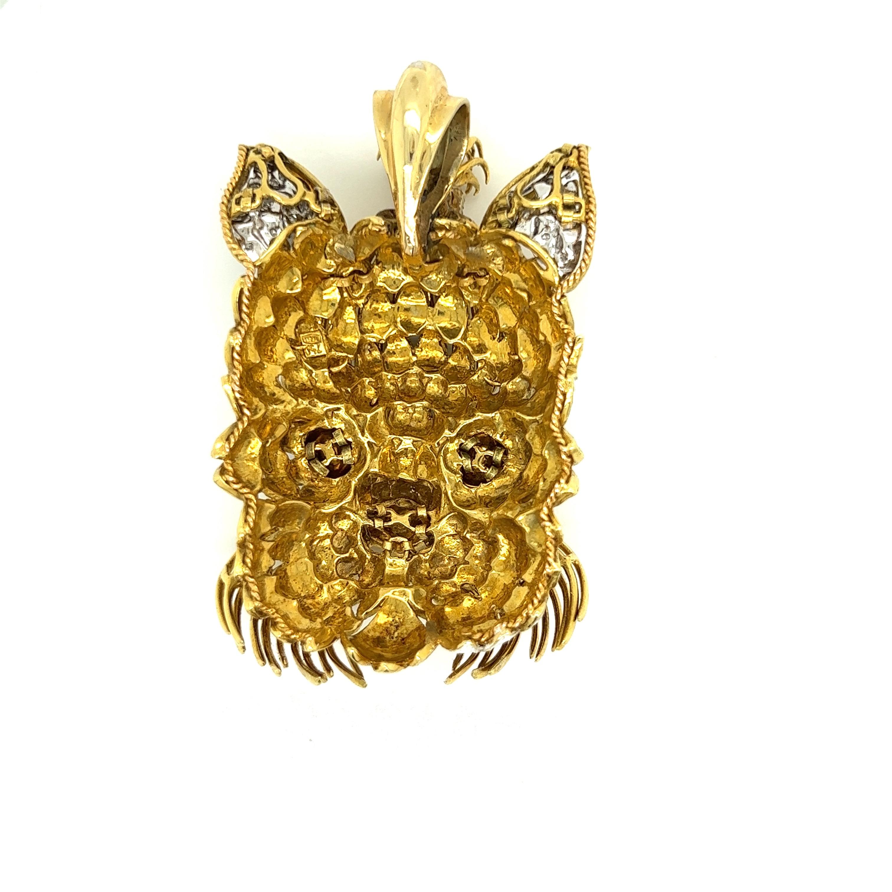 Diamant- und Emaille-Anhänger von Lunati Gioielli Yorkie Damen