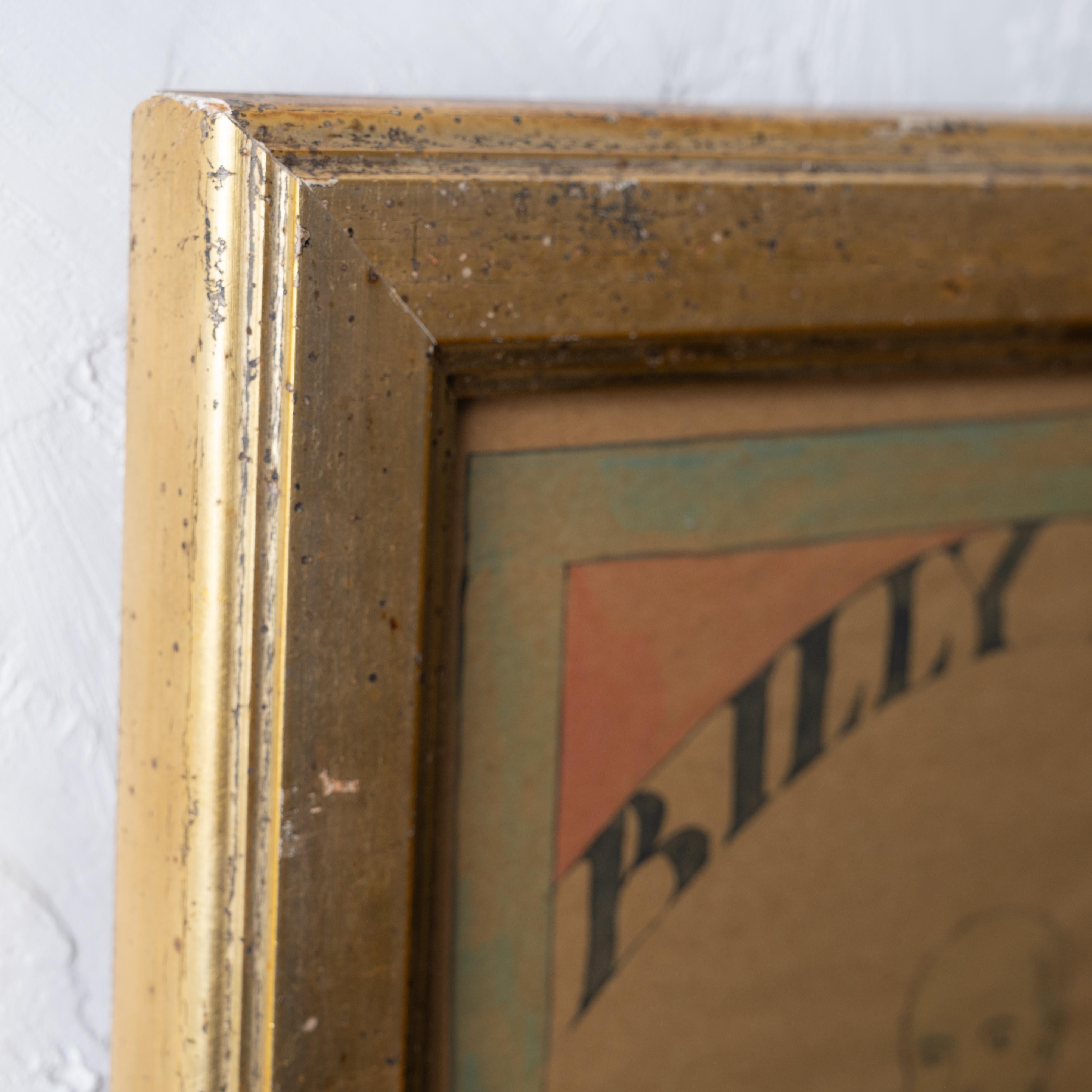 Lunatic Billy Bats Outsider-Kunstzeichnung, 1872 im Zustand „Gut“ im Angebot in Savannah, GA