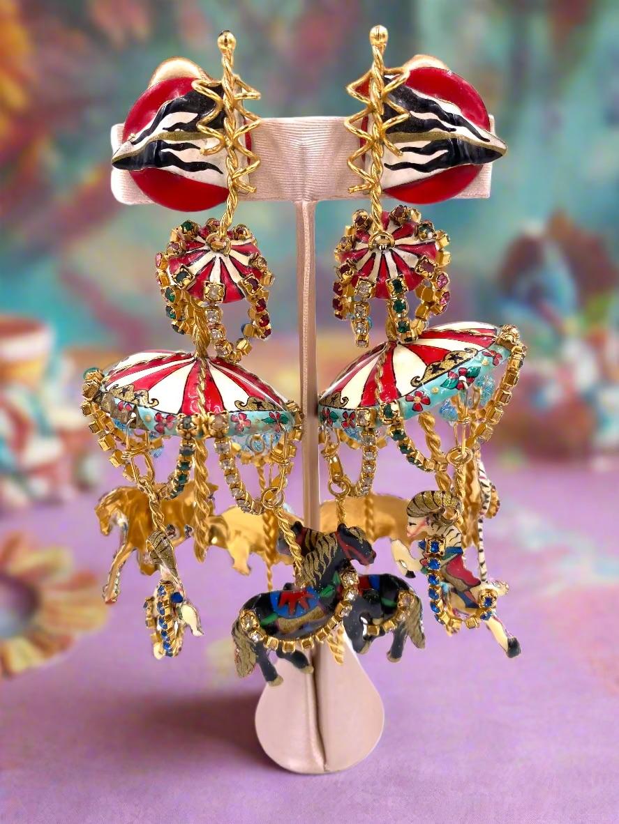 Lunch at the Ritz Carousel Earrings 6